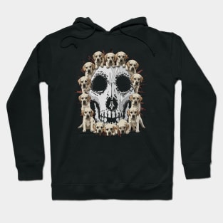 Labrador Retriever Skull Puppies Design Cool Dog Lovers Hoodie